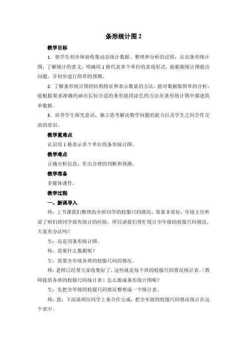 《条形统计图2》精品教案(探究版)