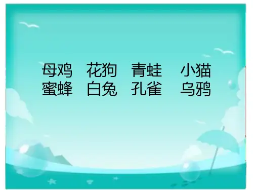 沪教版小学语文一年级上册《小猪问路》课件