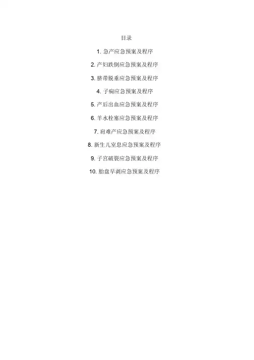 产房应急预案学习课件.doc