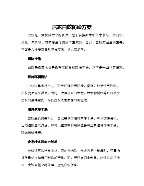 居家白蚁防治方案