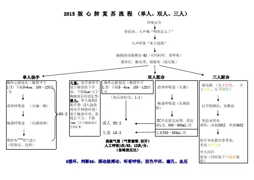 2015最新版心肺复苏操作流程图讲解