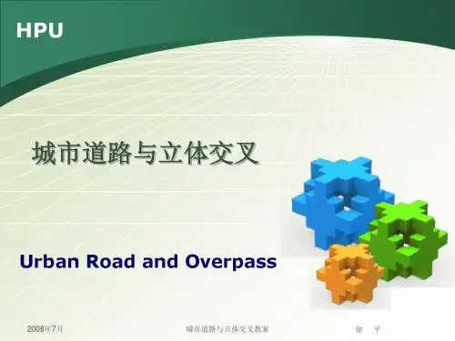 城市立体交叉课件第六章(城市道路绿化与排水设计)