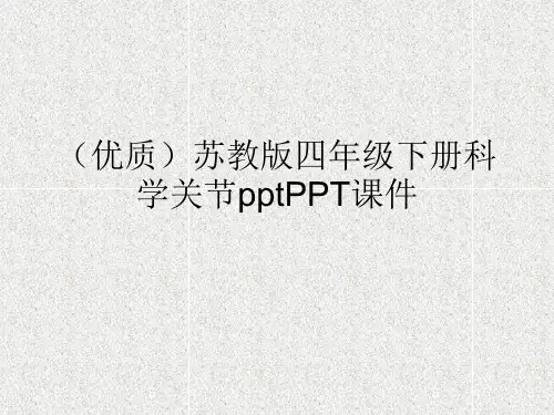 (优质)苏教版四年级下册科学关节pptPPT课件