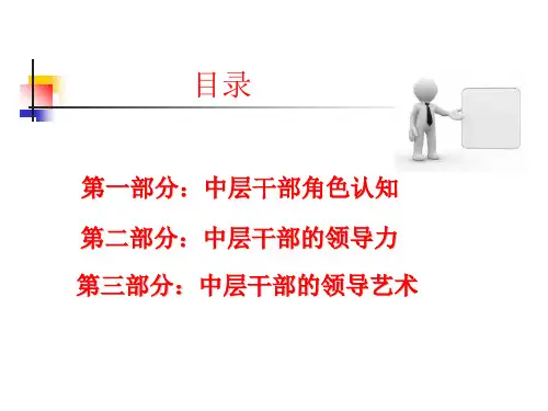 中层干部领导艺术与方法共64页