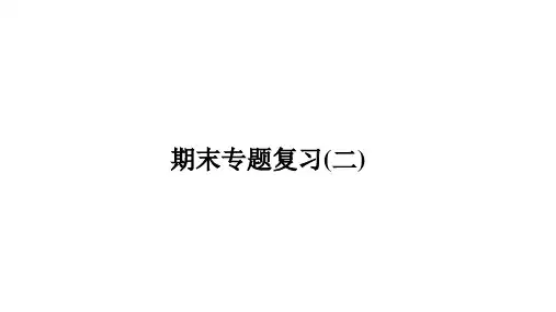 人教版七年级上册数学期末专题复习(2)