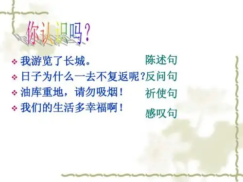 小学语文总复习之句式转换