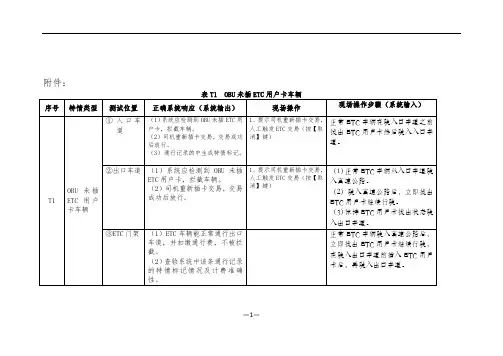 高速收费 特情车操作步骤大全