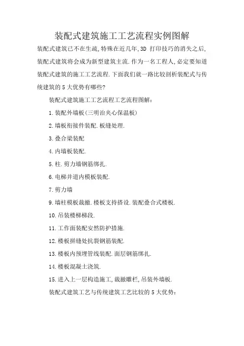 装配式建筑施工工艺流程实例图解 3