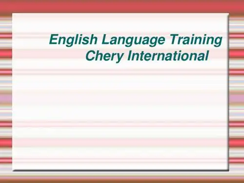 English Language Training lesson6
