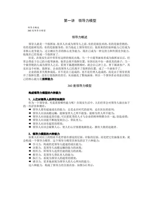 领导力的六种能力