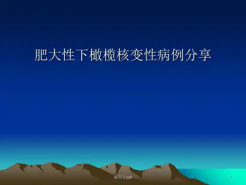 肥大性下橄榄核变性会诊医学PPT