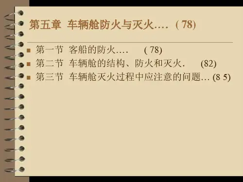 车辆舱防火与灭火课件