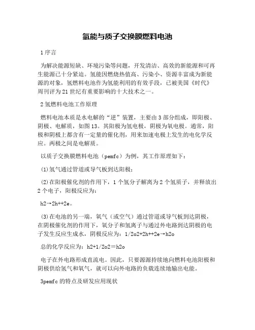 氢能与质子交换膜燃料电池