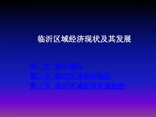 临沂区域经济现状及其发展汇总