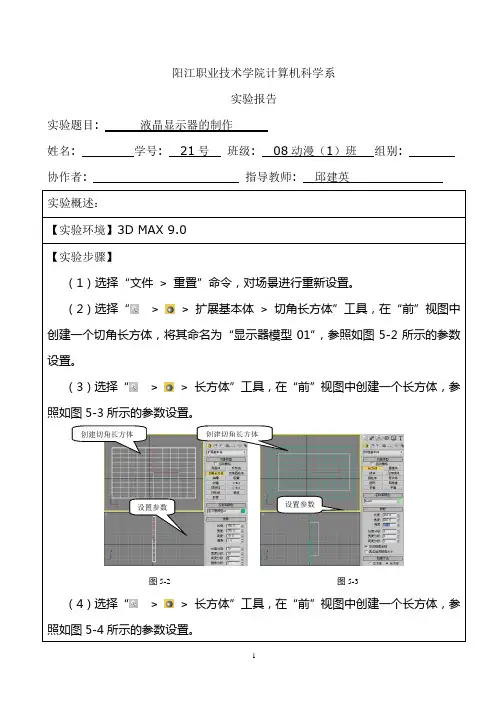 实训报告模板