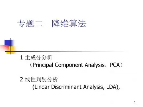 专题二 降维算法