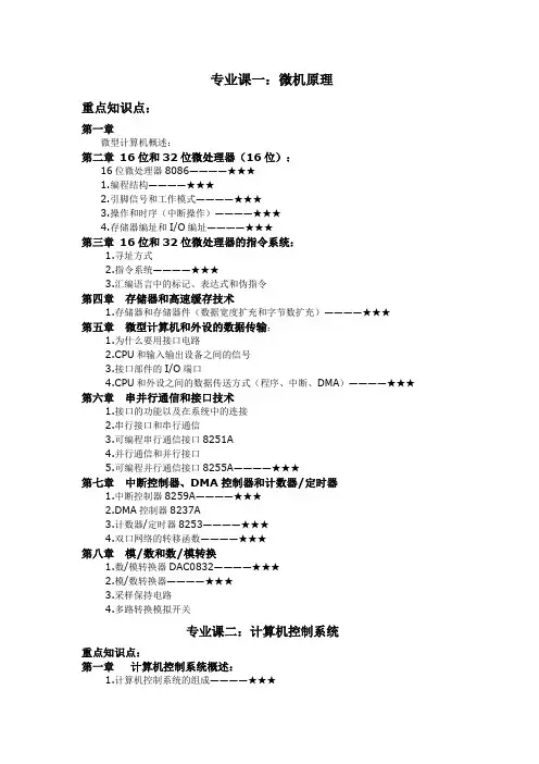 复试考试大纲