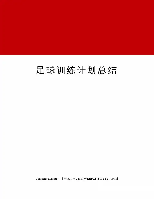 足球训练计划总结
