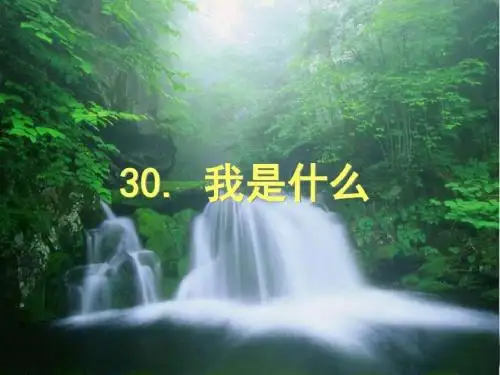 二年级语文课件我是什么-.ppt