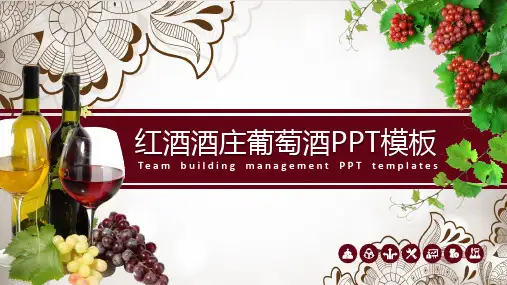 古典风格的红酒葡萄酒模板PPT
