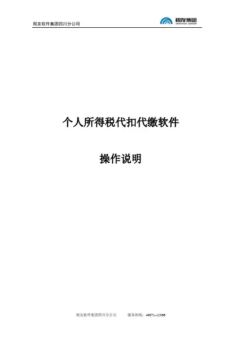 个人所得税操作说明