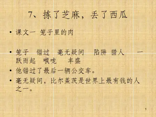 发展汉语口语第七课课件
