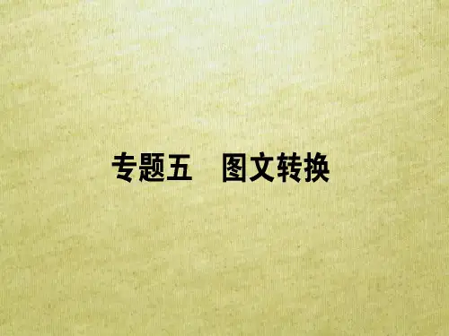2019届高三语文一轮复习专题五图文转换ppt课件