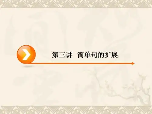【优化指导】高考英语一轮复习 第2编写作提升 第3讲 简单句的扩展课件