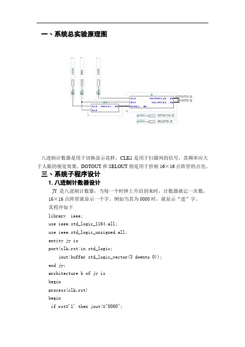最全面EDA的16×16点阵