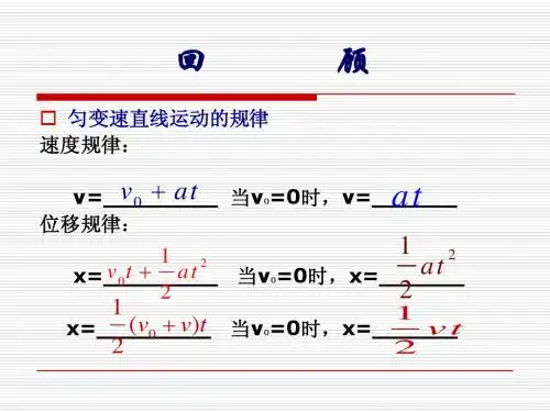 2-4速度位移关系