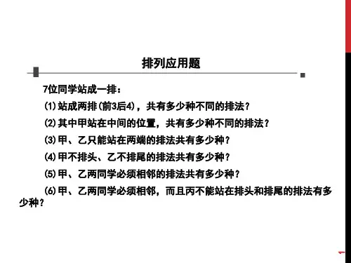 排列组合典型例题(课堂PPT)