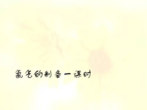 人教课标版高中化学必修一《氯气的制备》教学PPT1