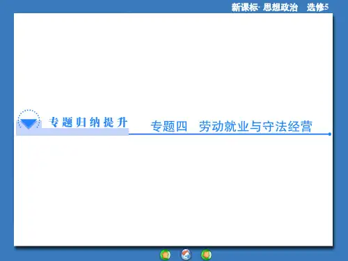人教版高中政治选修五专题4ppt综合课件