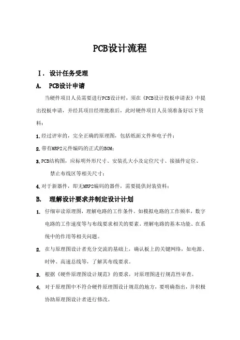 pcb设计流程