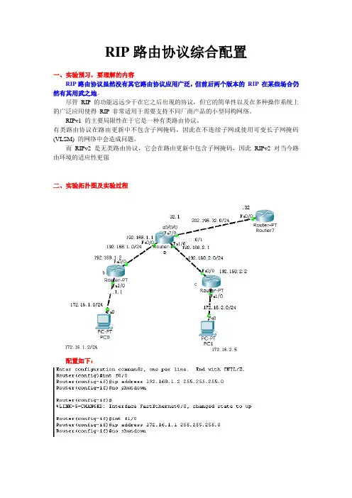 rip路由协议
