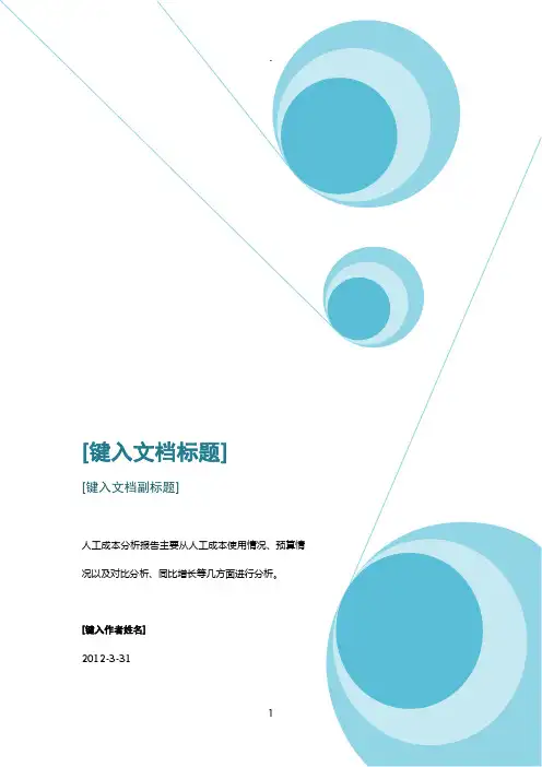 人工成本分析报告(模板)