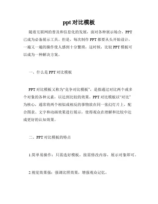 ppt对比模板