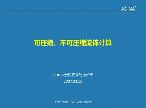 可压不可压缩流体计算