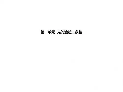 光的波粒二象性ppt课件