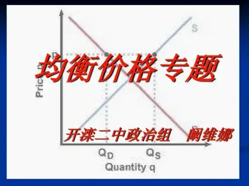 均衡 价格专题