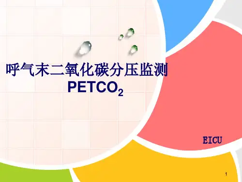 (参考课件)呼气末二氧化碳分压监测