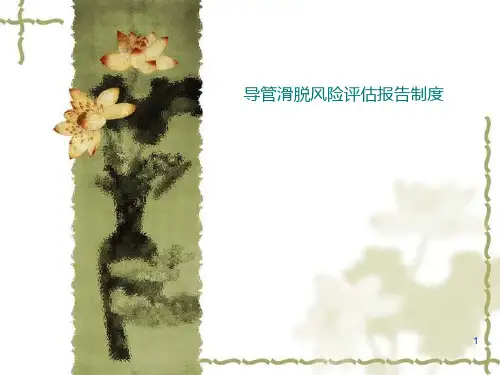 导管滑脱风险评估报告制度PPT课件