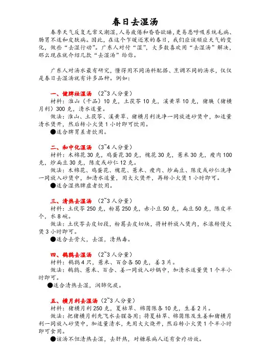 春日去湿汤