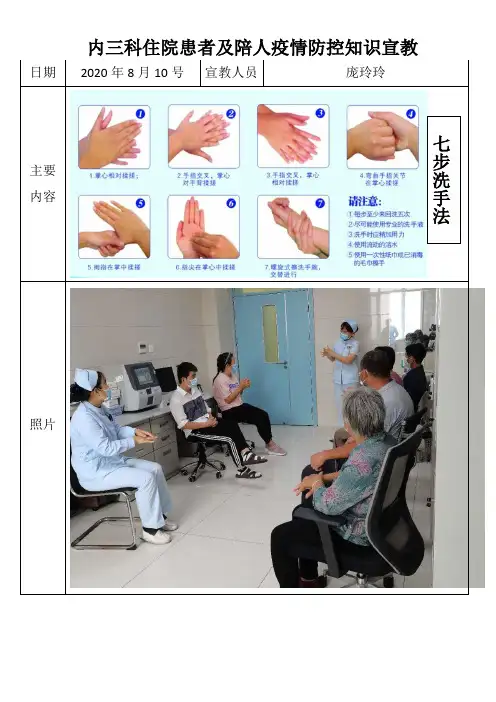 新冠疫情健康宣教(七步洗手法)