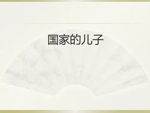 《国家的儿子》ppt课件(11页)