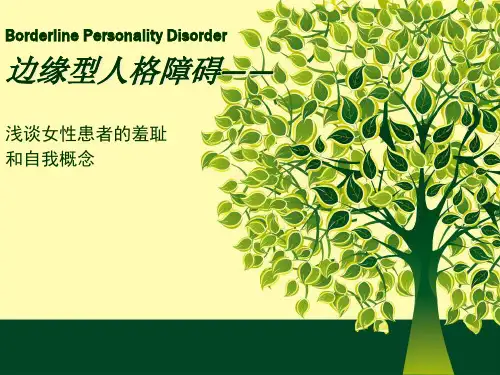 女性边缘型人格障碍患者内隐联想测验大全精品PPT课件