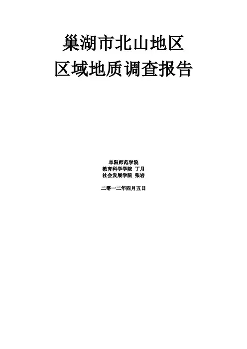 巢湖地质实习报告 3