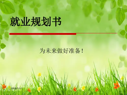 ——会计就业规划书