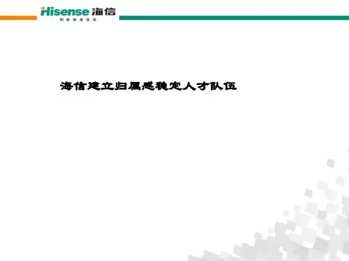 海信建立归属感稳定人才队伍