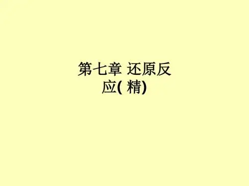 第七章 还原反应( 精)ppt课件